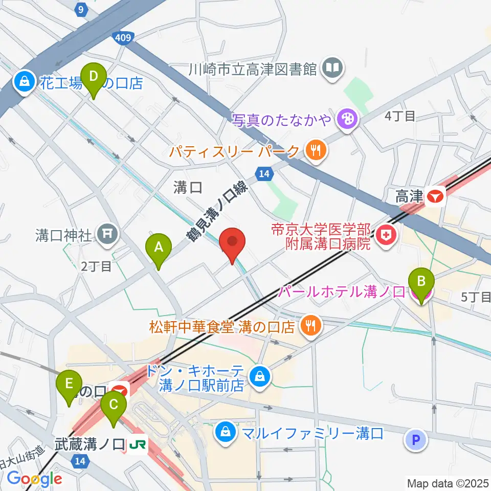 928ギター教室周辺のホテル一覧地図