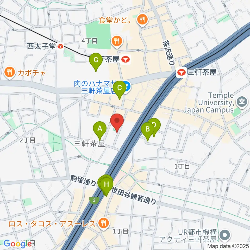 J-Fenix Music School周辺のホテル一覧地図
