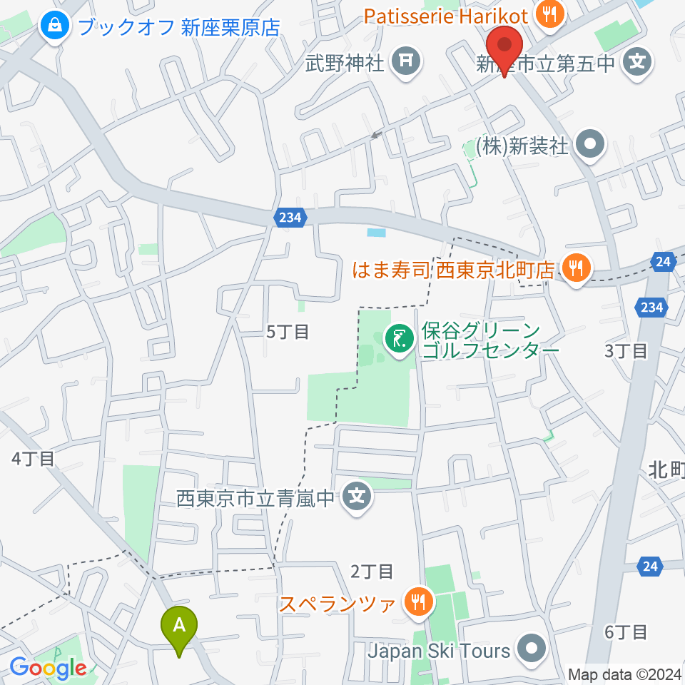 ブランチミュージックスクール周辺のホテル一覧地図