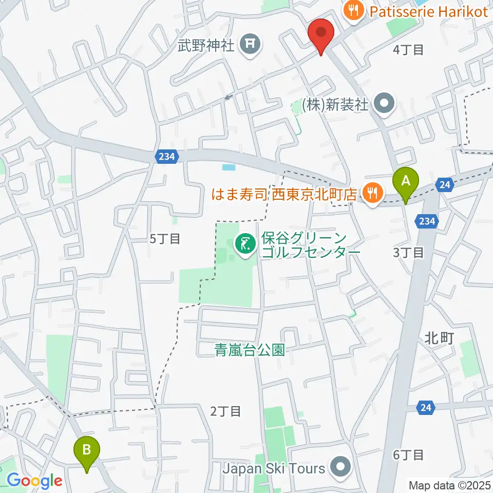 ブランチミュージックスクール周辺のホテル一覧地図