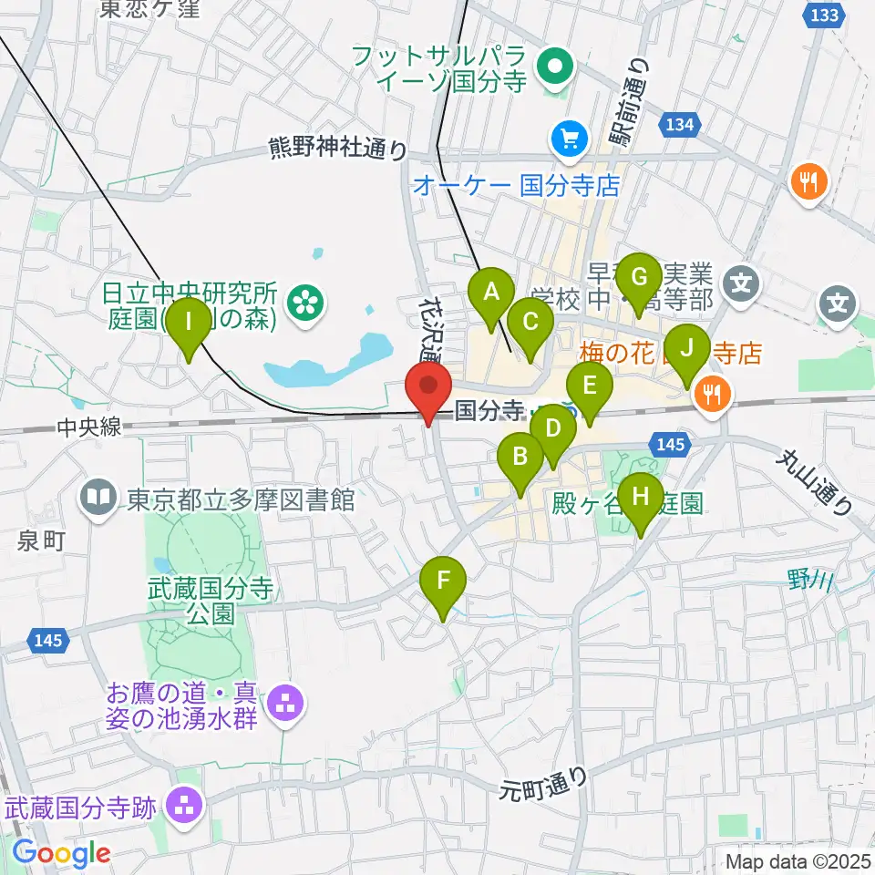 ボーカル教室Smily周辺のホテル一覧地図