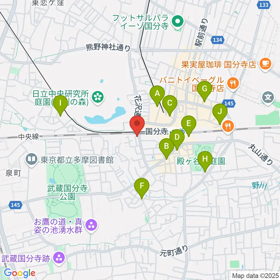 ボーカル教室Smily周辺のホテル一覧地図