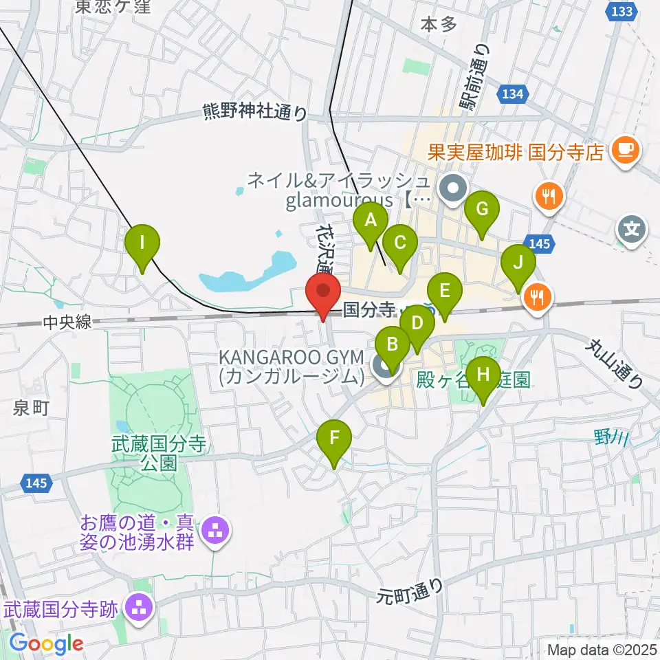 ボーカル教室Smily周辺のホテル一覧地図