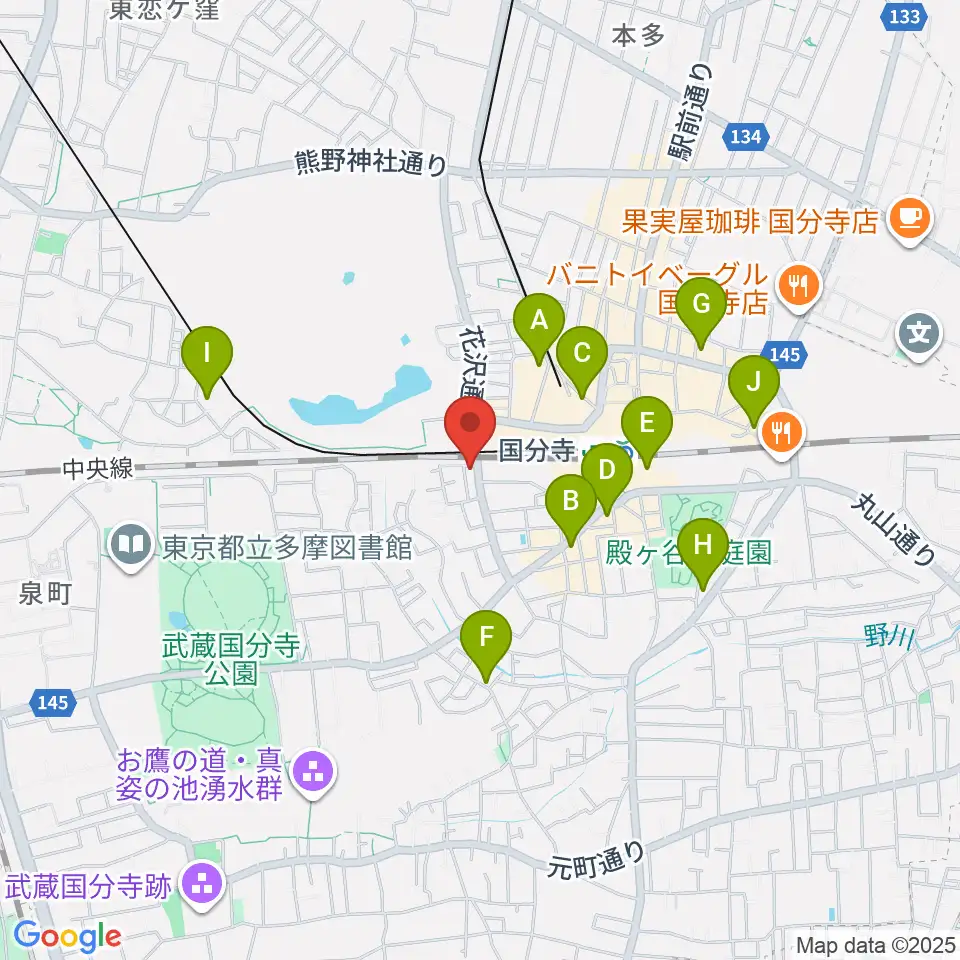 ボーカル教室Smily周辺のホテル一覧地図