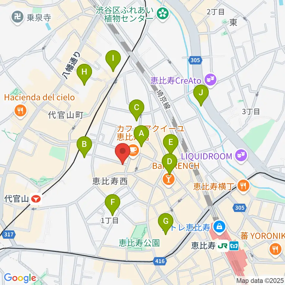 ゴーストノートレコーズ周辺のホテル一覧地図