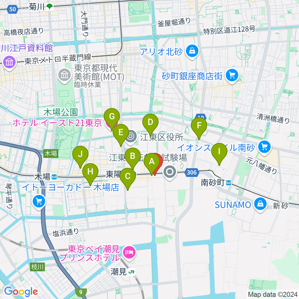 ドリームミュージック周辺のホテル一覧地図