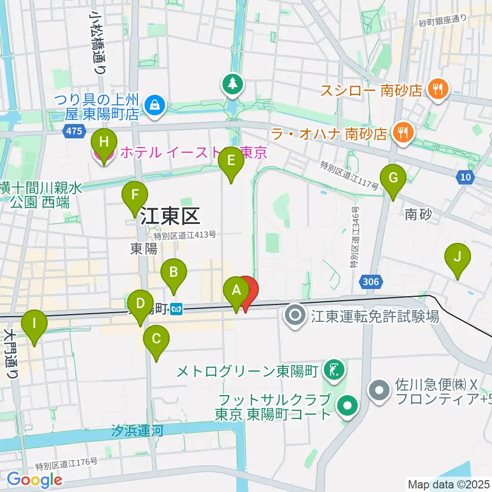 ドリームミュージック周辺のホテル一覧地図