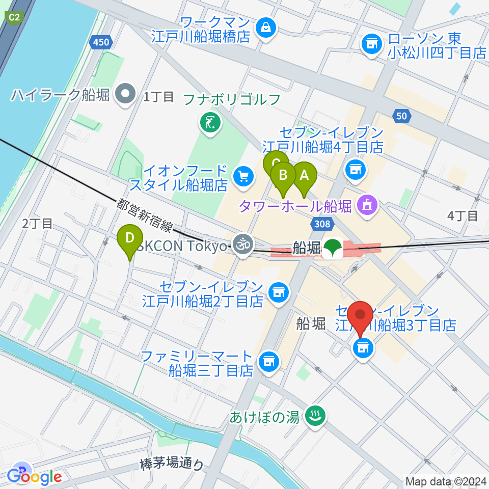 小林音楽教室 船堀教室周辺のホテル一覧地図