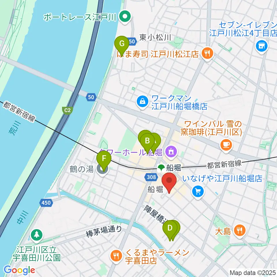 小林音楽教室 船堀教室周辺のホテル一覧地図