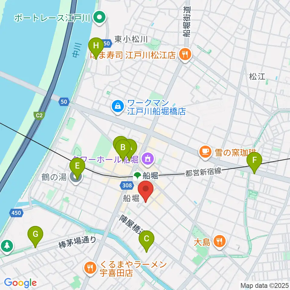 小林音楽教室 船堀教室周辺のホテル一覧地図