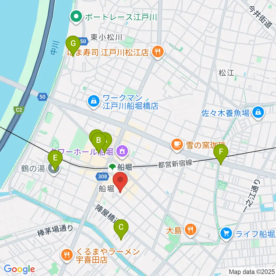 小林音楽教室 船堀教室周辺のホテル一覧地図