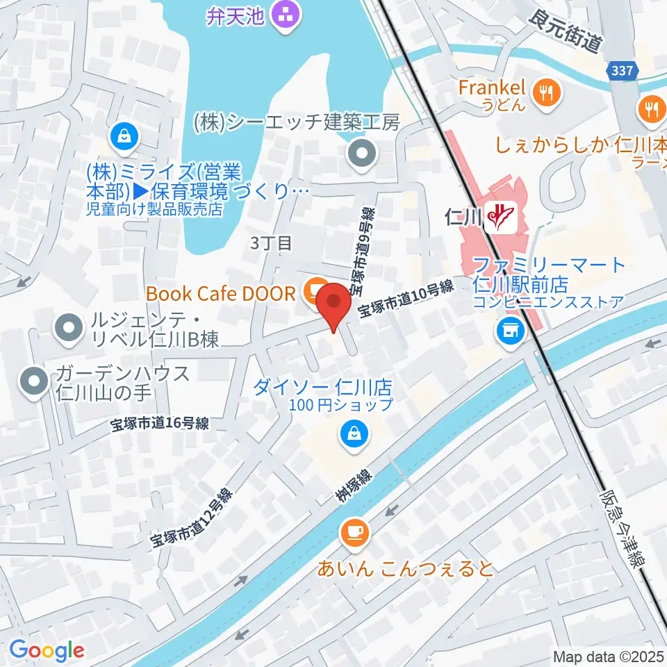 秋谷ミュージックアート周辺のホテル一覧地図