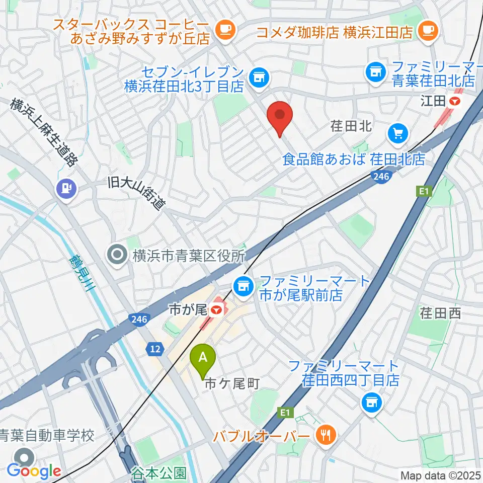 青葉マンドリン教室周辺のホテル一覧地図