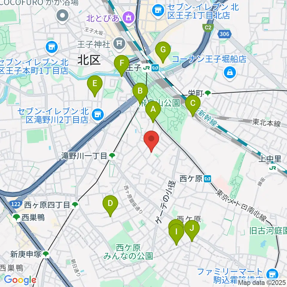 飛鳥音楽学園周辺のホテル一覧地図