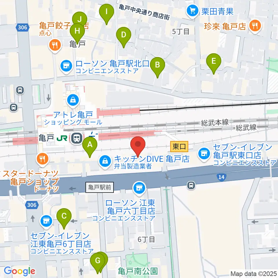 Cyber Monkey ボイストレーニング周辺のホテル一覧地図
