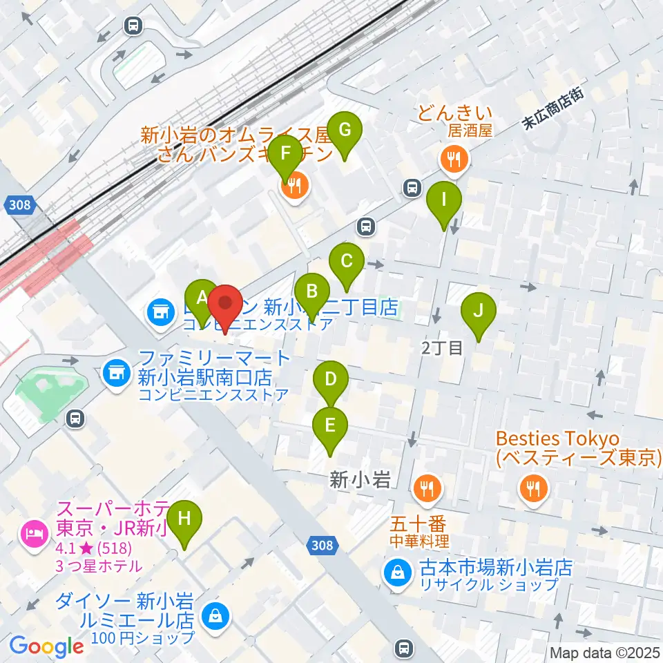 USボーカル教室新小岩駅前校周辺のホテル一覧地図