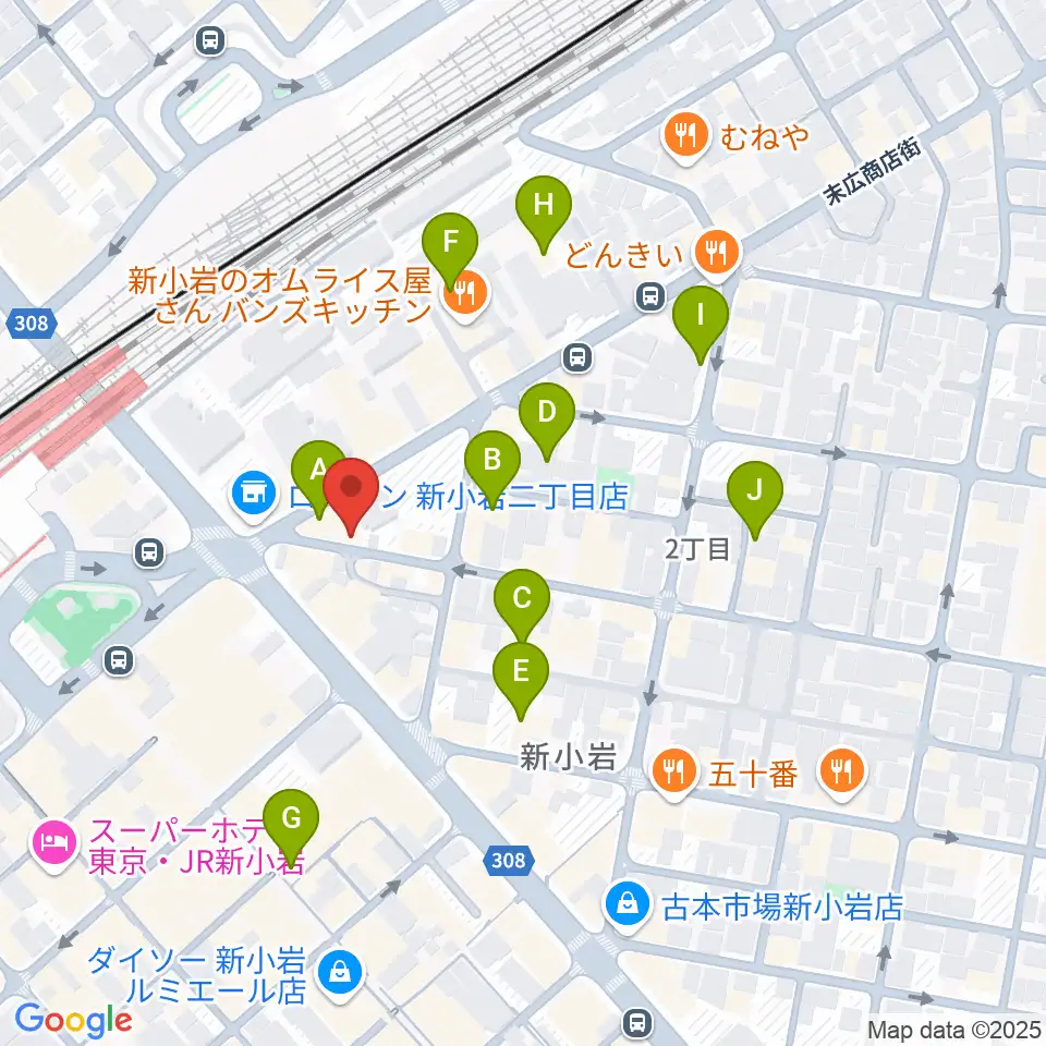 USボーカル教室新小岩駅前校周辺のホテル一覧地図
