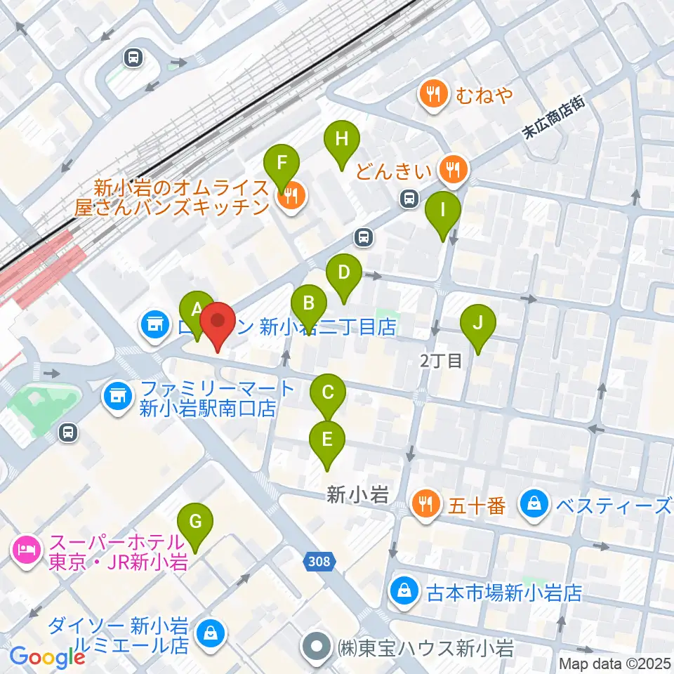 USボーカル教室新小岩駅前校周辺のホテル一覧地図