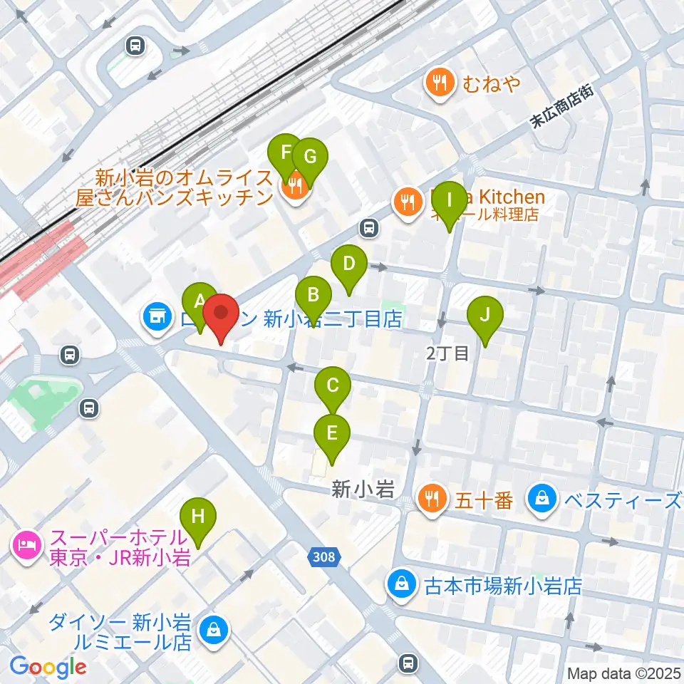 USボーカル教室新小岩駅前校周辺のホテル一覧地図