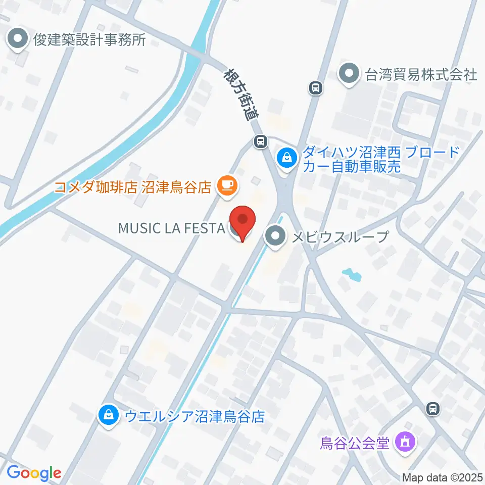 ミュージック・ラフェスタ周辺のホテル一覧地図