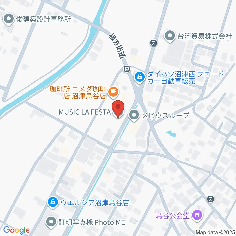 ミュージック・ラフェスタ周辺のホテル一覧地図