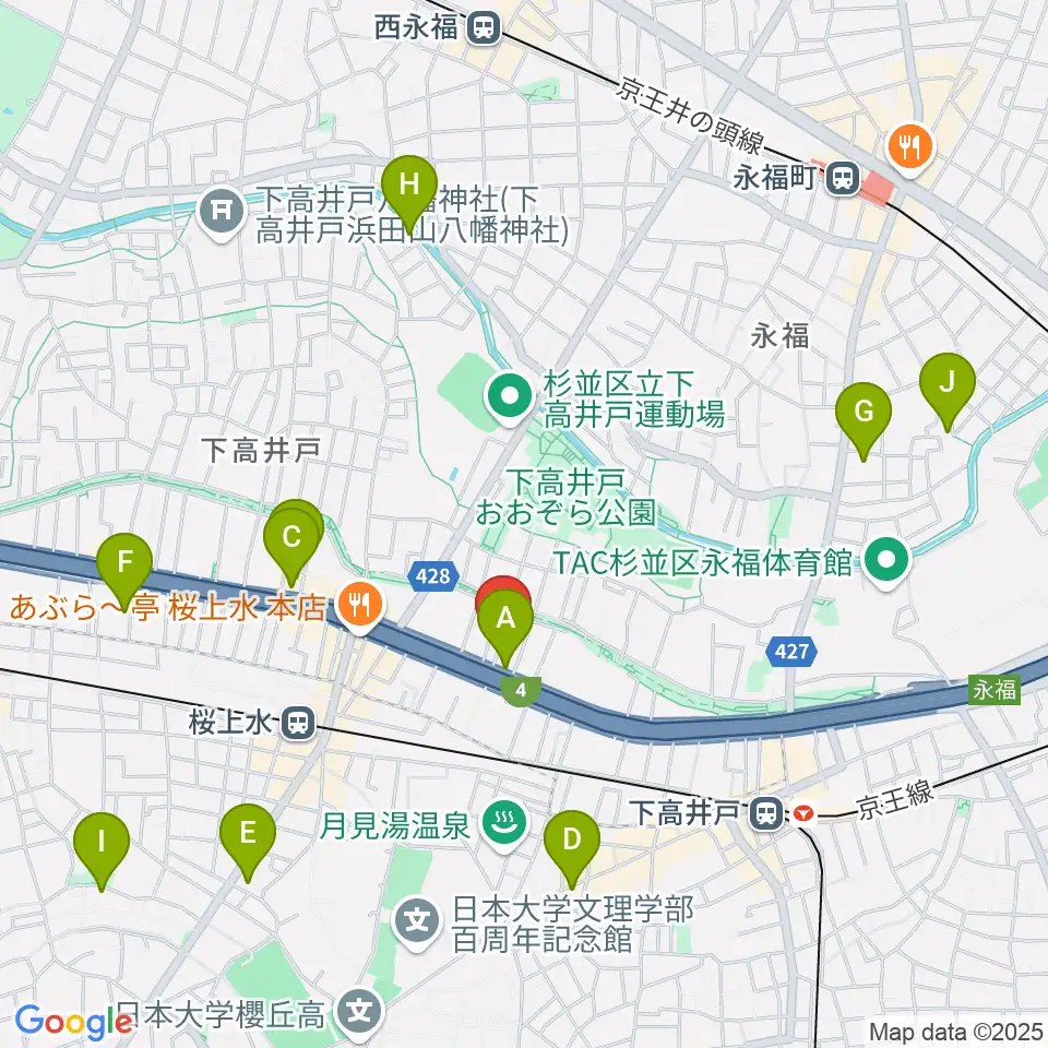 飯田ジャズスクール周辺のホテル一覧地図