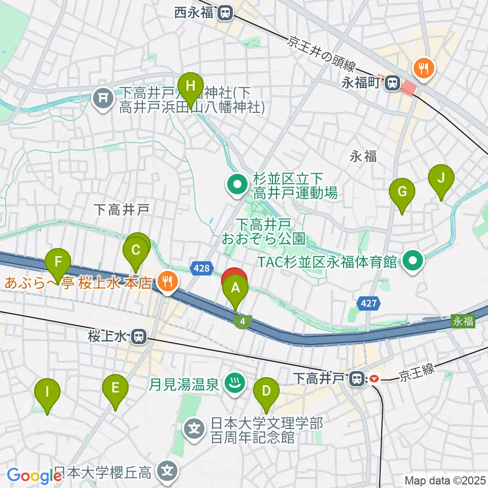 飯田ジャズスクール周辺のホテル一覧地図