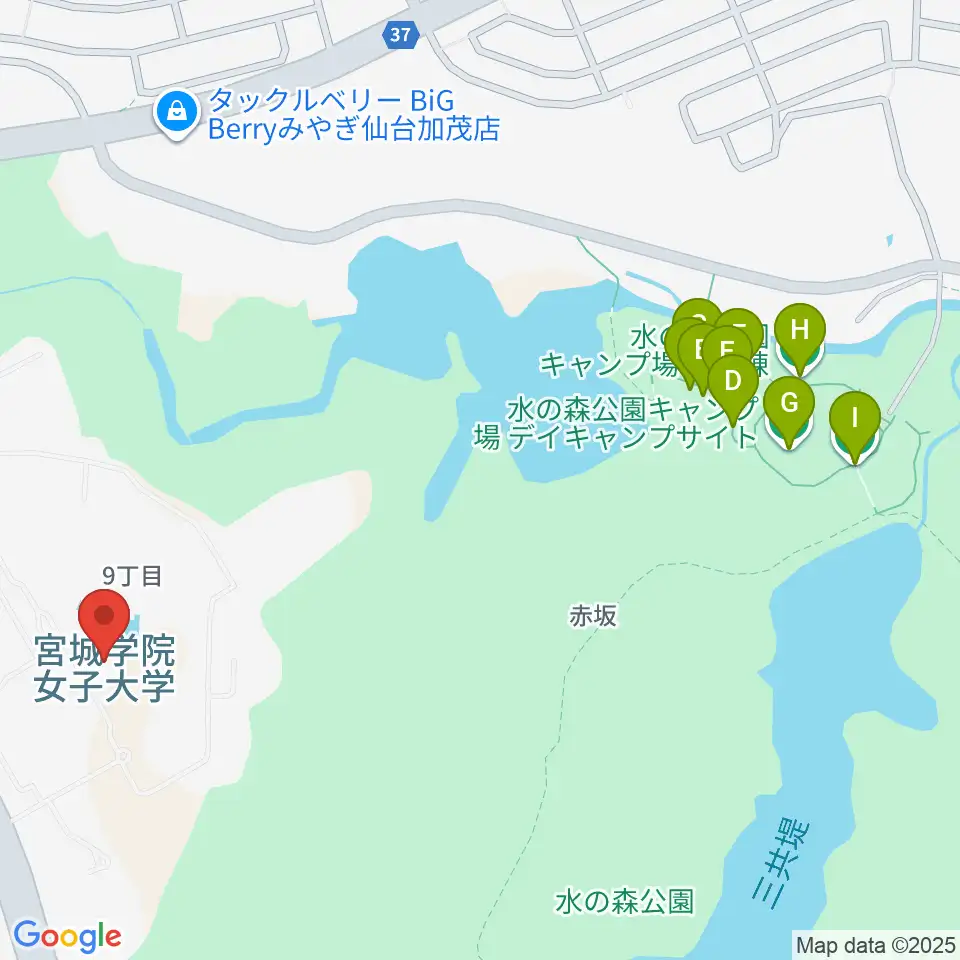 宮城学院女子大学音楽科周辺のホテル一覧地図