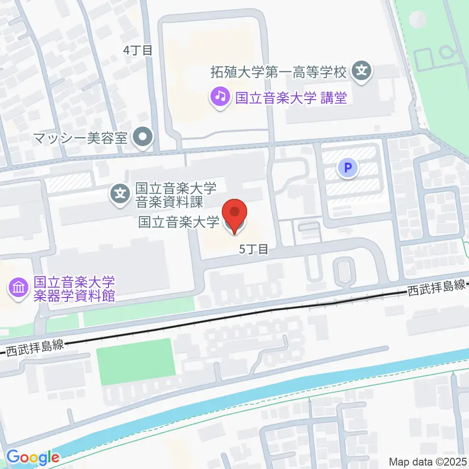 国立音楽大学周辺のホテル一覧地図