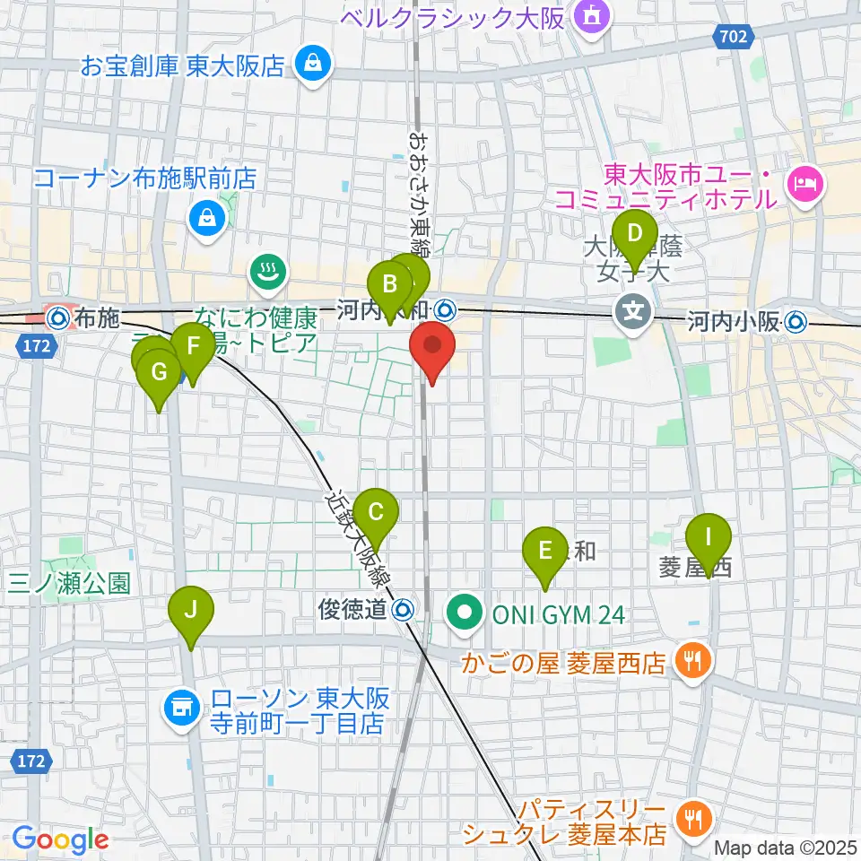 アトリエ遊周辺のホテル一覧地図