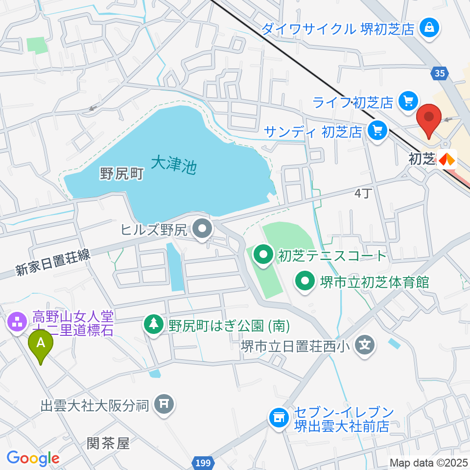 サカグチ音楽センター周辺のホテル一覧地図