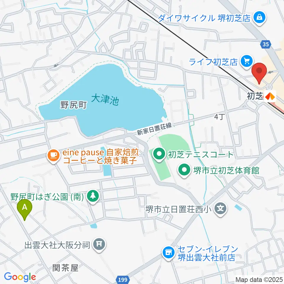 サカグチ音楽センター周辺のホテル一覧地図