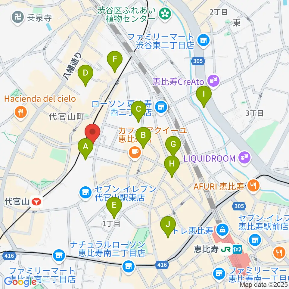杵家彌七長唄・三味線教室周辺のホテル一覧地図