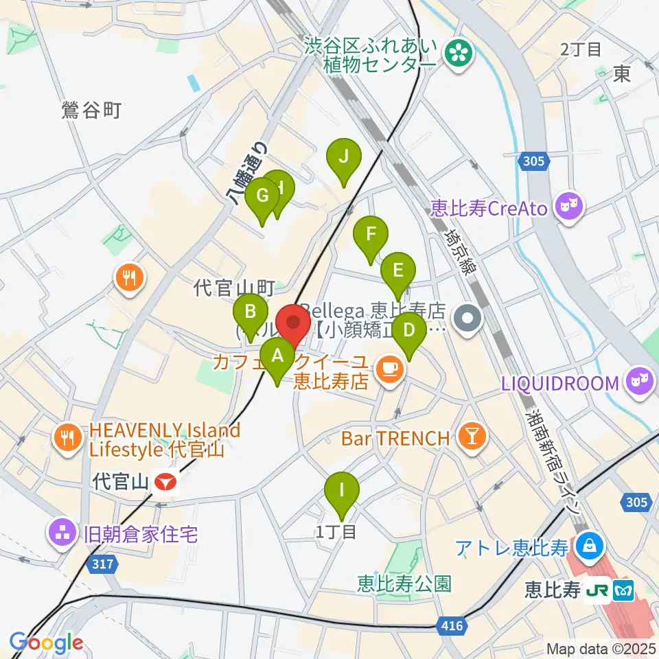 杵家彌七長唄・三味線教室周辺のホテル一覧地図