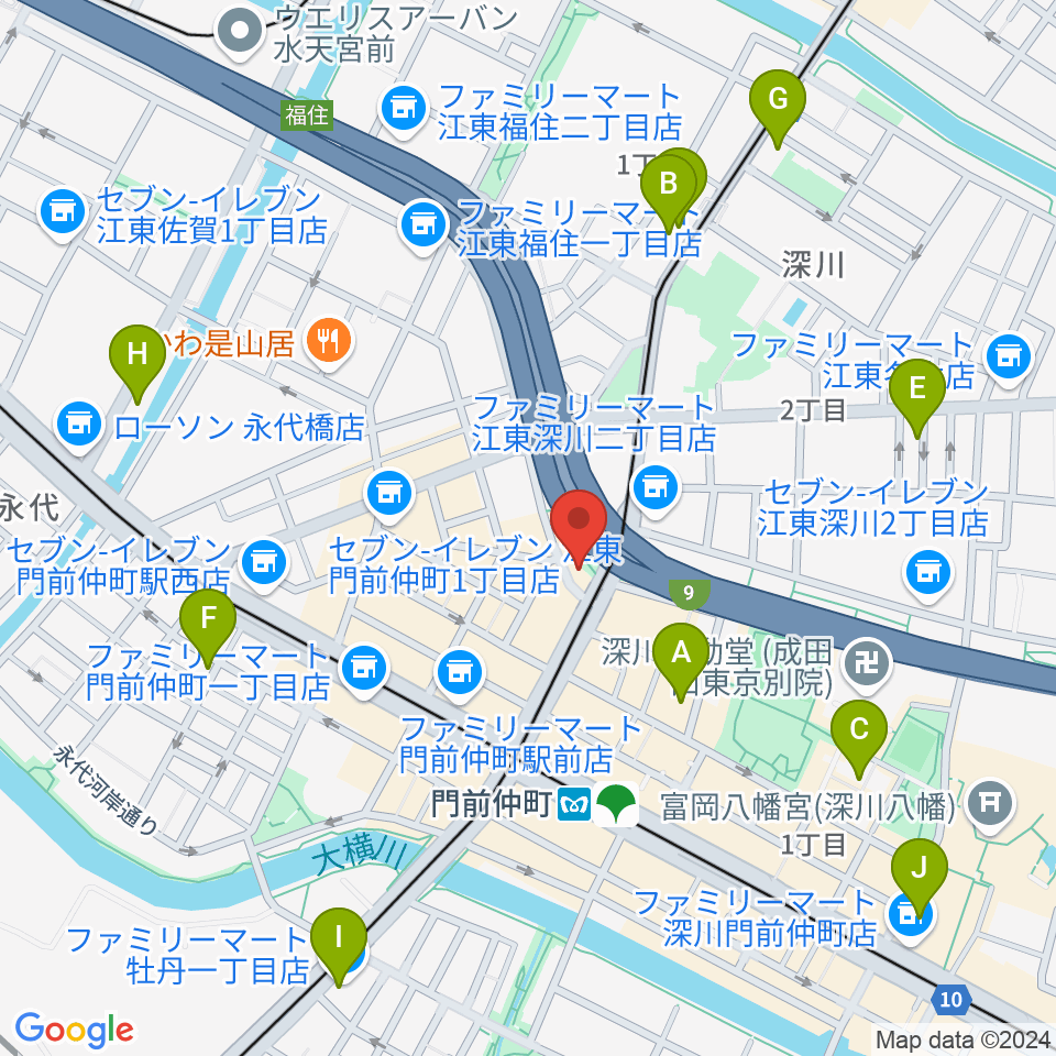 PAN VILLAGE周辺のホテル一覧地図