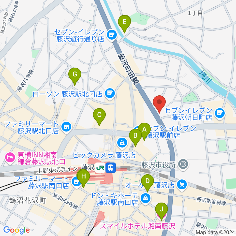 国際新堀芸術学院周辺のホテル一覧地図