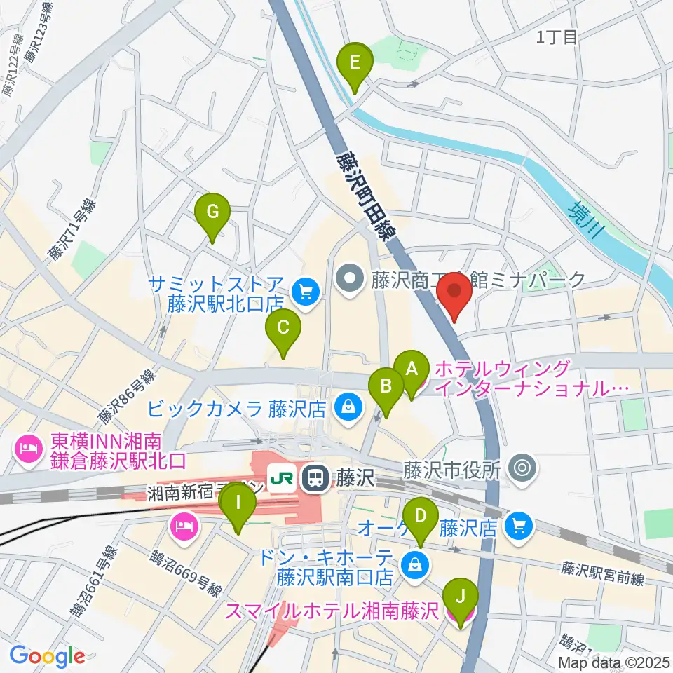 国際新堀芸術学院周辺のホテル一覧地図