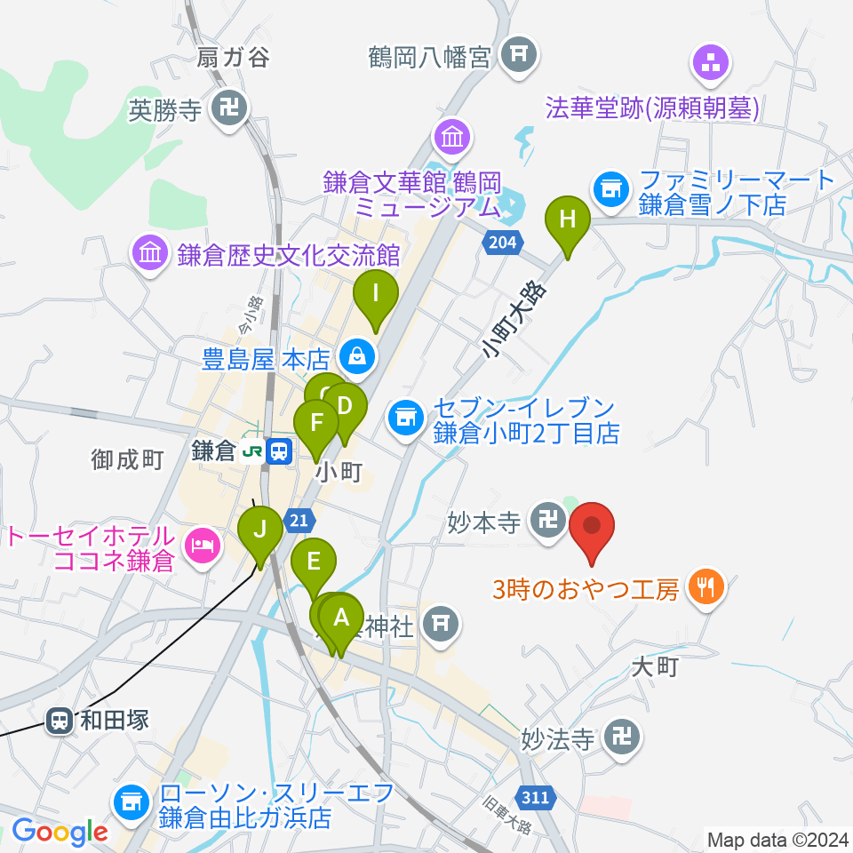 SIFレコーディングスタジオ周辺のホテル一覧地図