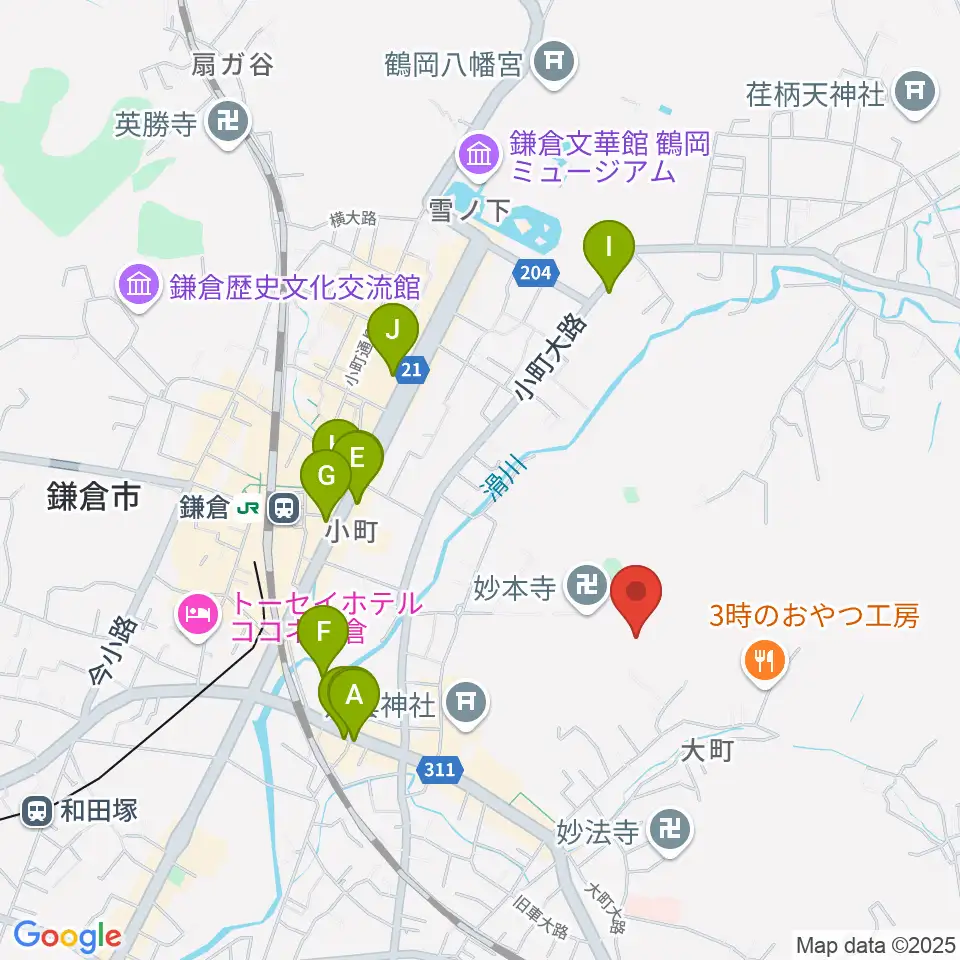 SIFレコーディングスタジオ周辺のホテル一覧地図