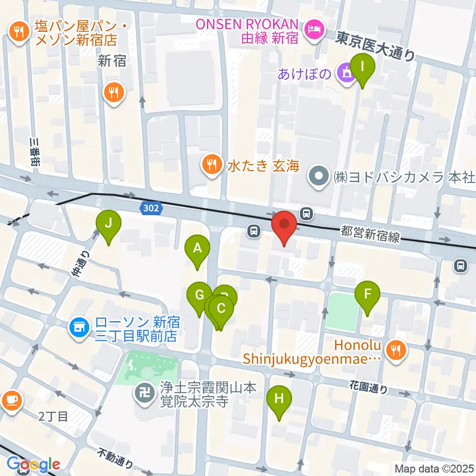 新宿WildSideTokyo周辺のホテル一覧地図