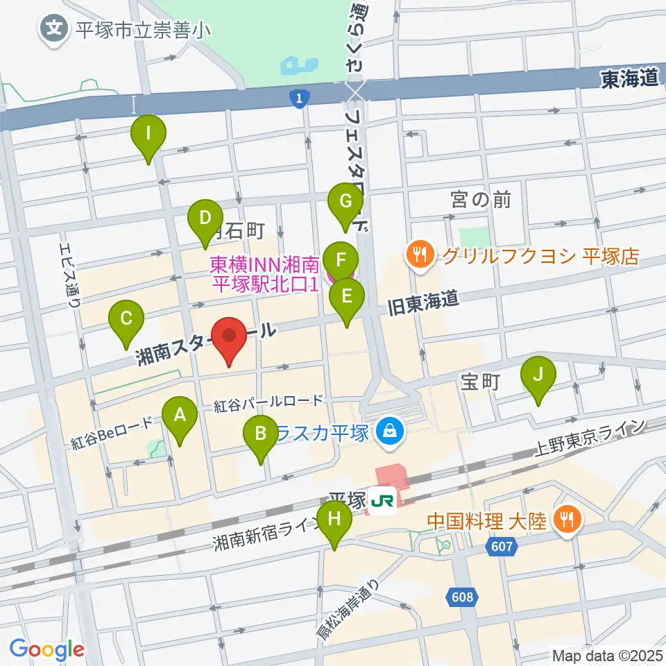 パプリカミュージックスタジオ周辺のホテル一覧地図