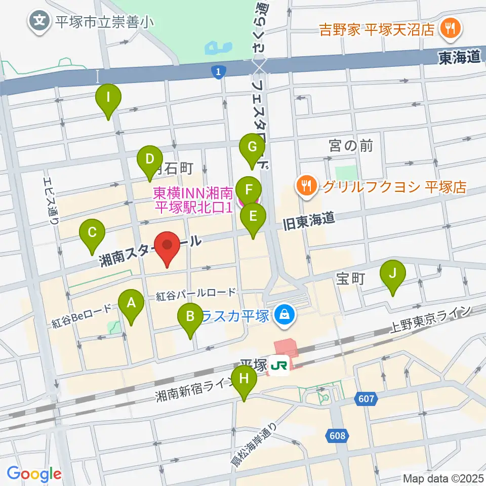 パプリカミュージックスタジオ周辺のホテル一覧地図