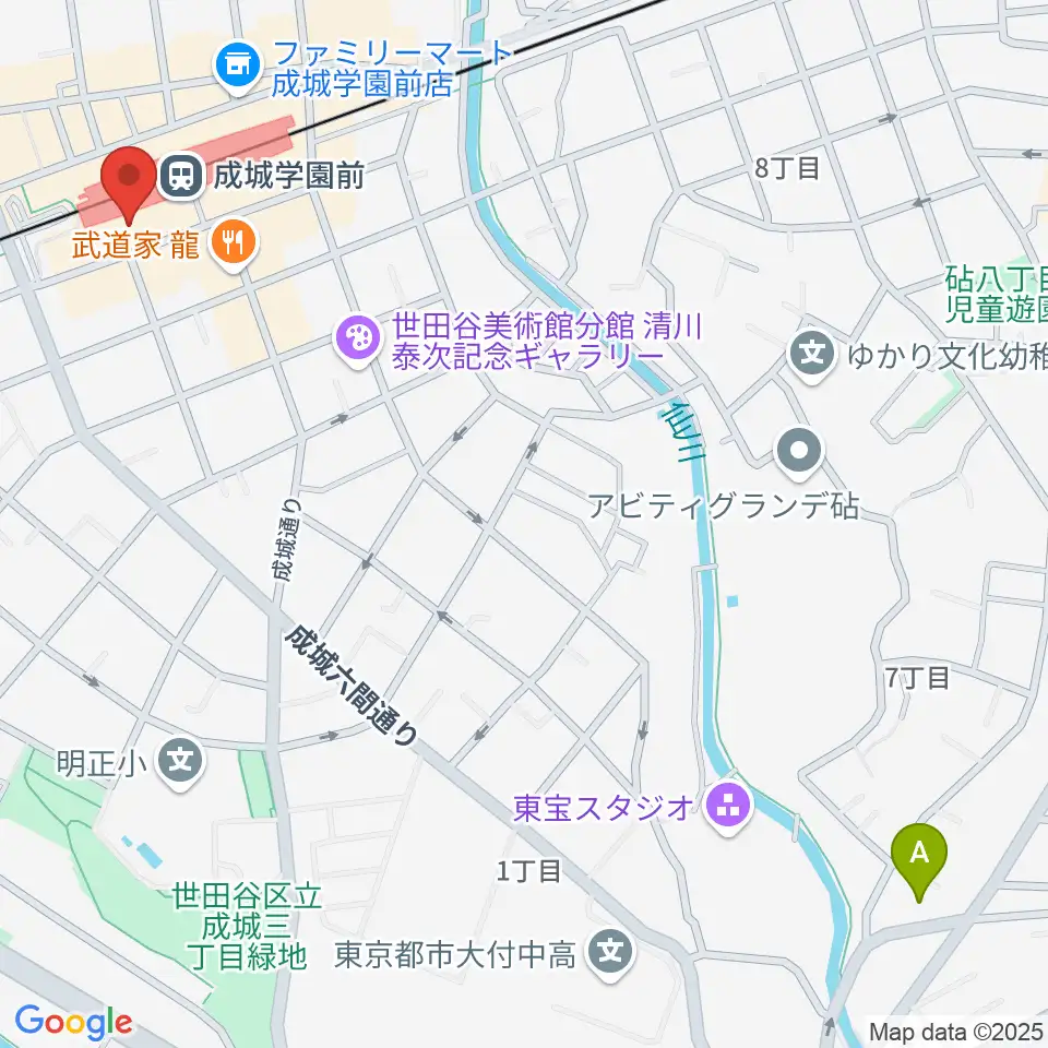 成城ミュージックアカデミー周辺のホテル一覧地図