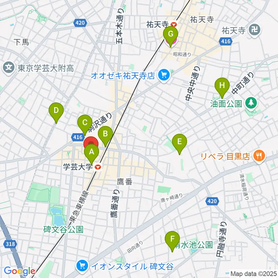 シェリーミュージックスクール周辺のホテル一覧地図
