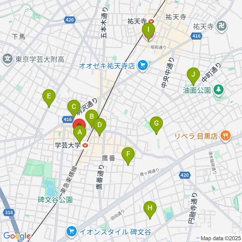 シェリーミュージックスクール周辺のホテル一覧地図