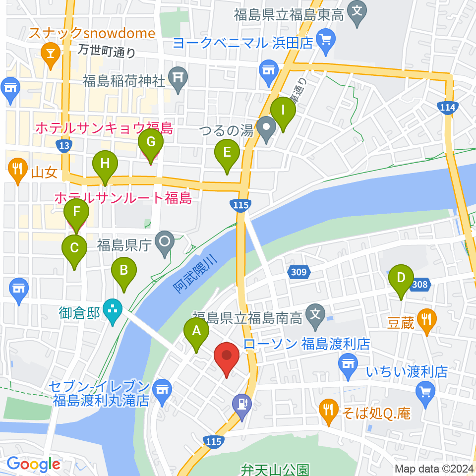 レコーディングスタジオ・スイッチ周辺のホテル一覧地図