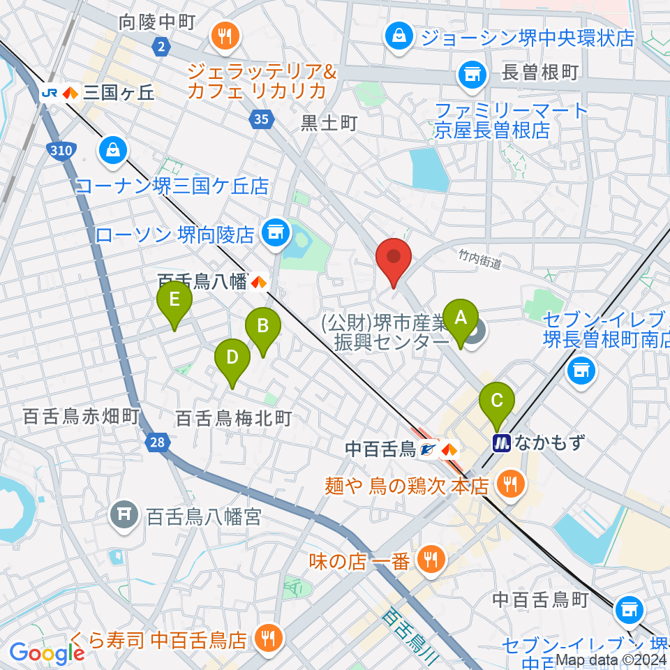 音楽スタジオmoa周辺のホテル一覧地図