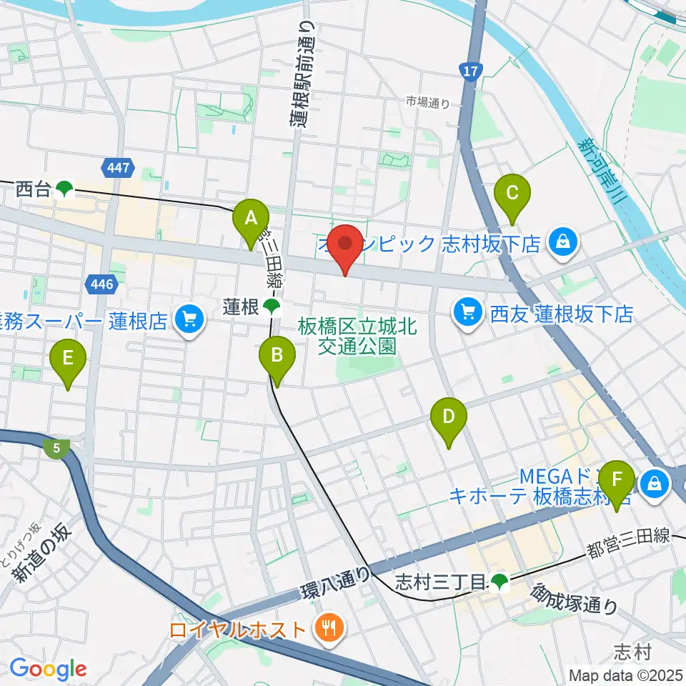 エアーサウンドスタジオ周辺のホテル一覧地図