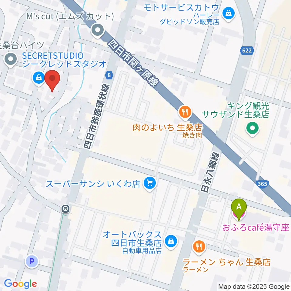 シークレットスタジオ周辺のホテル一覧地図