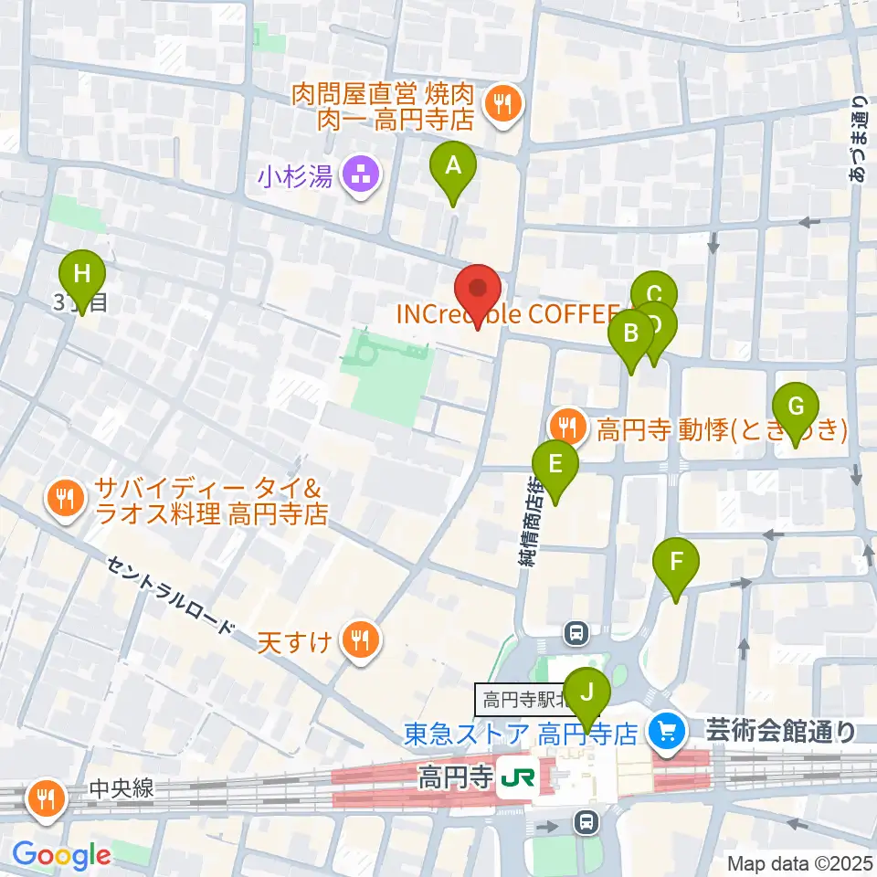 M'sボーカル教室周辺のホテル一覧地図